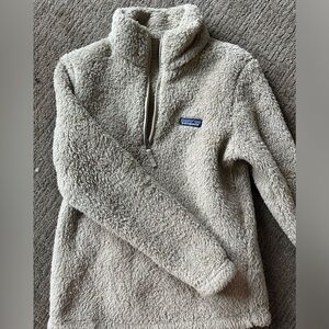 Brown fuzzy Patagonia zip